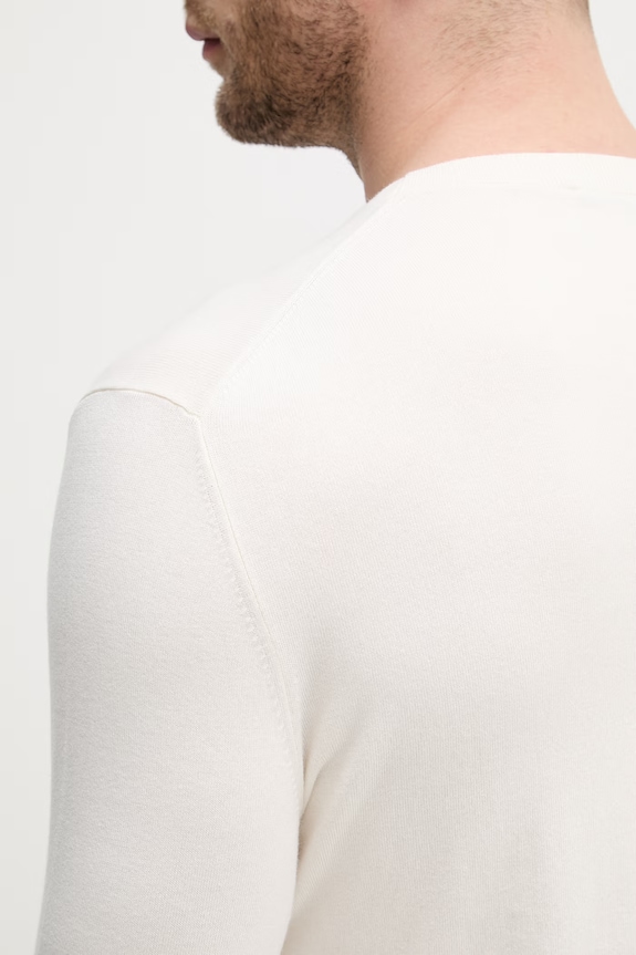 Sisley sweter męski z bawełną 10F2S1C78 beżowy