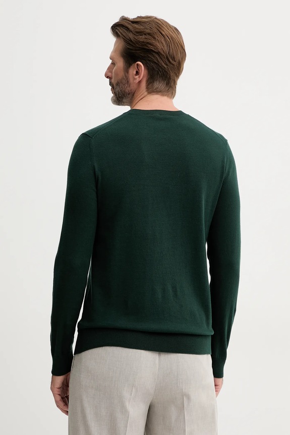 Odzież Sisley sweter męski z bawełną 10F2S1C78 zielony