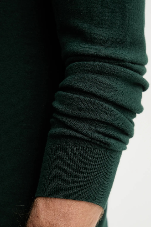 Sisley sweter męski z bawełną 10F2S1C78 zielony