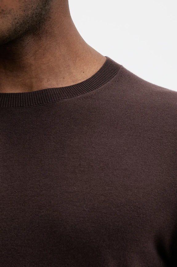Sisley sweter męski z bawełną 10F2S1C78 brązowy