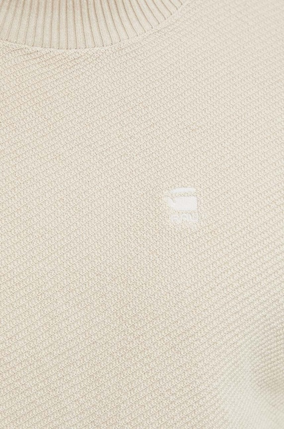 Βαμβακερό πουλόβερ G-Star D24461.D631 μπεζ