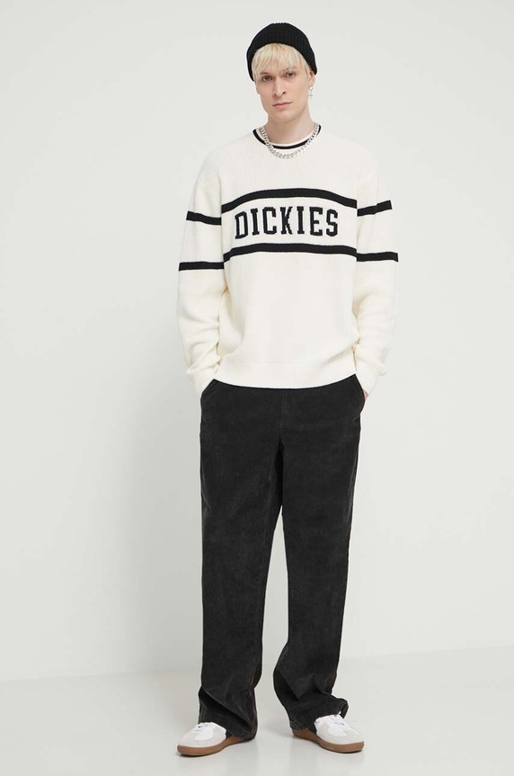 Dickies sweter bawełniany MELVERN DK0A4YMC beżowy SS24