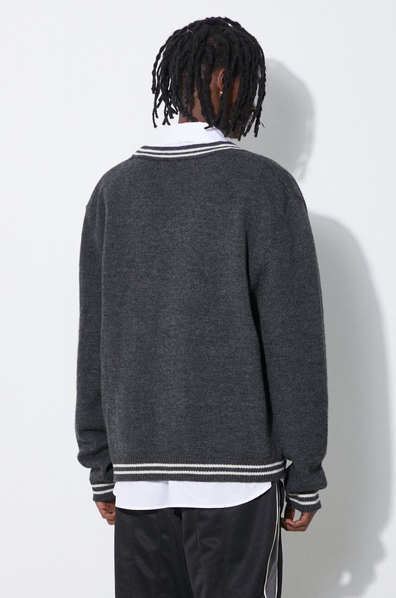 Odjeća Vuneni kardigan AMBUSH A Patch Knit Cardigan BMHB003S24KNI0010710 siva