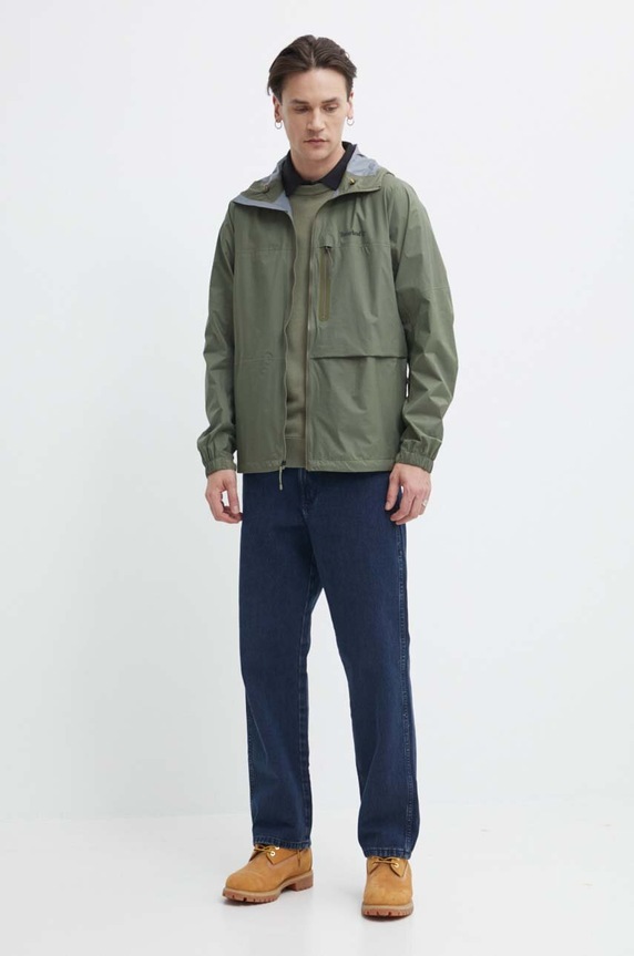 Bavlněný svetr Timberland TB0A2BMM5901 zelená SS24