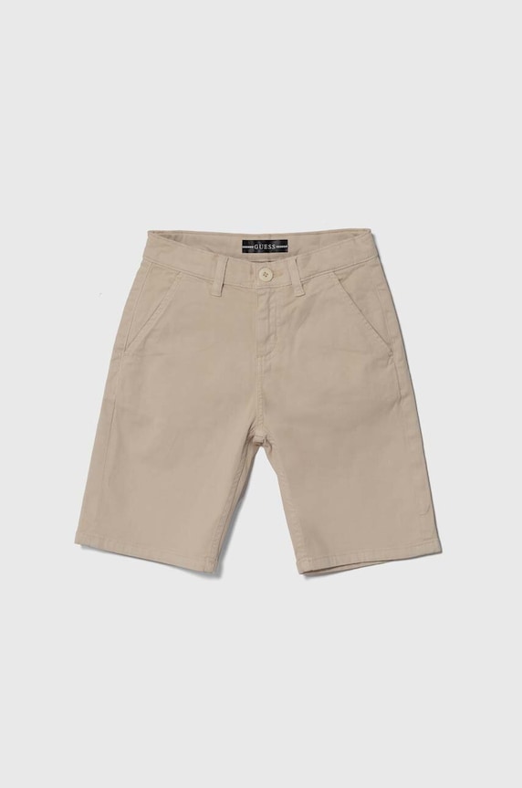 Otroške kratke hlače Guess L4RD06.WFPMA.PPYH bež SS24