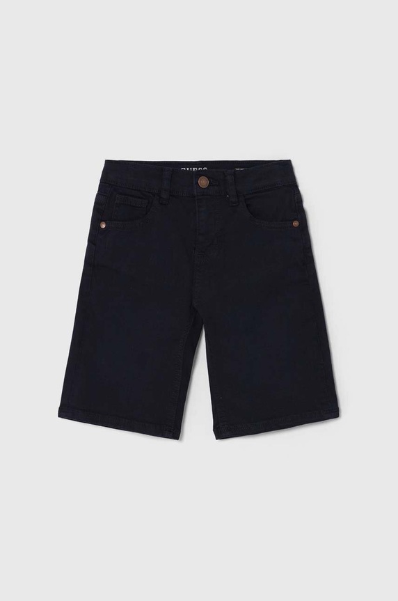 Guess szorty jeansowe dziecięce z elastanem granatowy L4RD11.WE620.PPYH