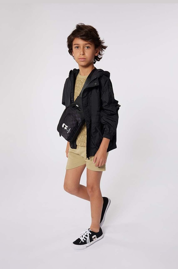 Karl Lagerfeld szorty dziecięce casual zielony Z30025.162.174