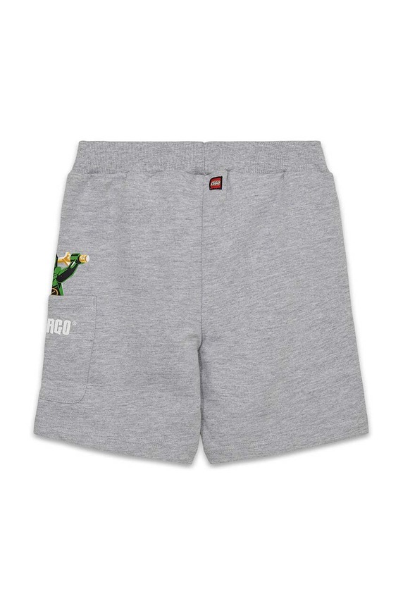 Lego szorty bawełniane dziecięce 12011254 szary SS24