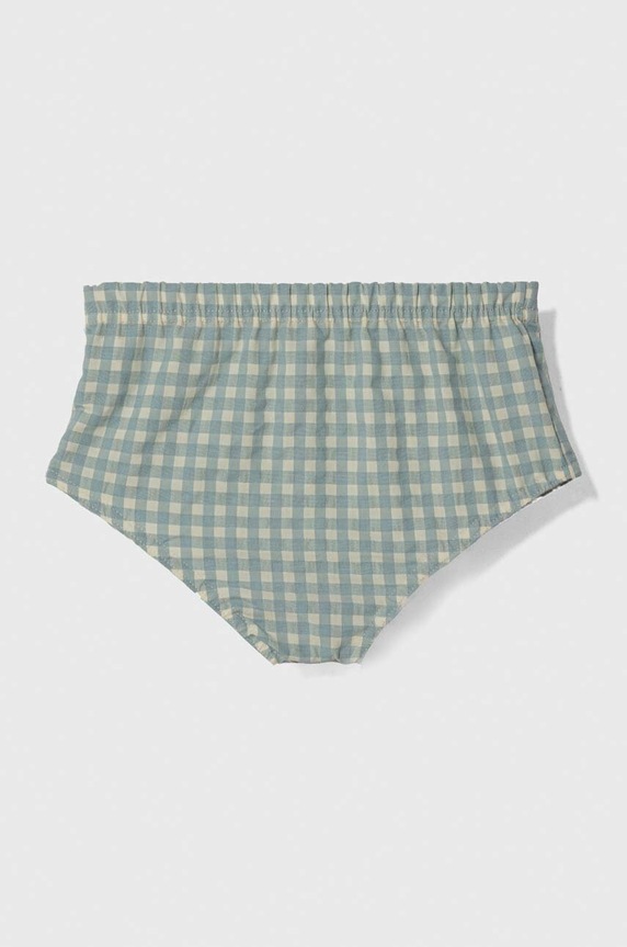 Kratke pamučne hlače za bebe Jamiks WIDAR.or.Bloom.JLG159.B tirkizna SS24