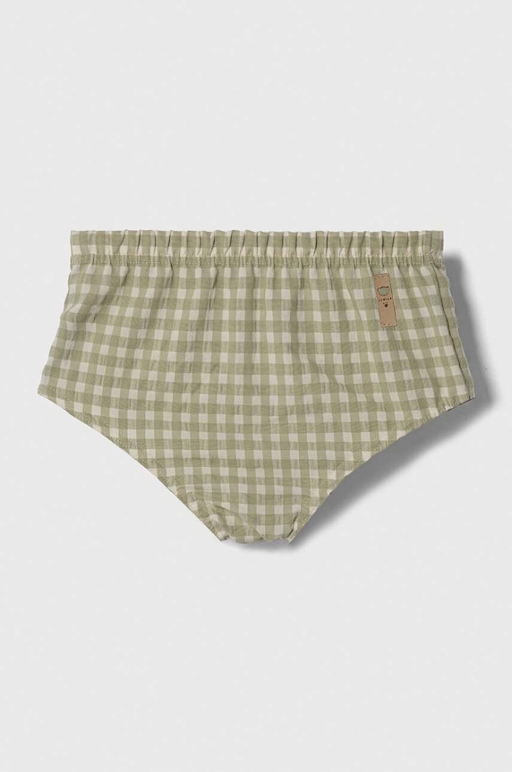 Jamiks pantaloni scurți din bumbac pentru bebeluși casual verde WIDAR.or.Bloom.JLG159.B