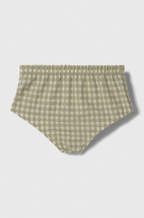 Jamiks pantaloni scurți din bumbac pentru bebeluși WIDAR.or.Bloom.JLG159.B verde SS24