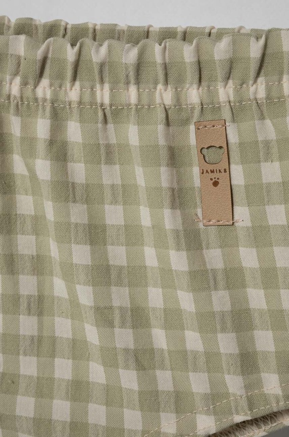 Băieți Jamiks pantaloni scurți din bumbac pentru bebeluși WIDAR.or.Bloom.JLG159.B verde