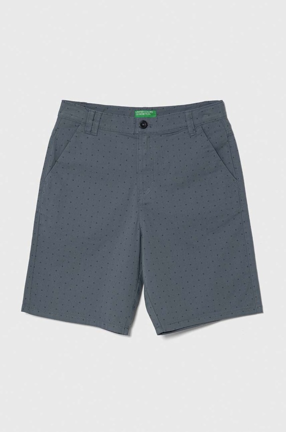 United Colors of Benetton szorty dziecięce wzorzyste niebieski 4PA2C902E.G.Seasonal