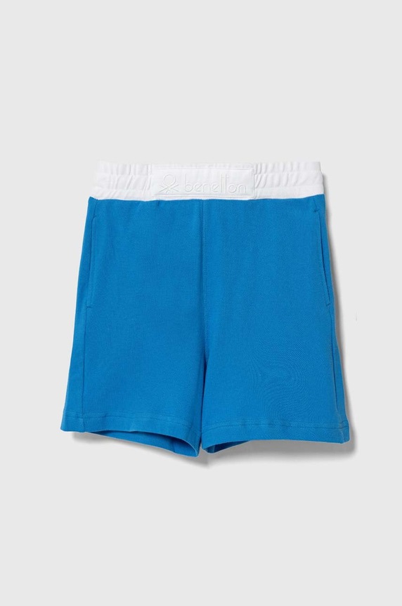 United Colors of Benetton pantaloni scurți din bumbac pentru copii casual albastru 3088C902S.G.Seasonal