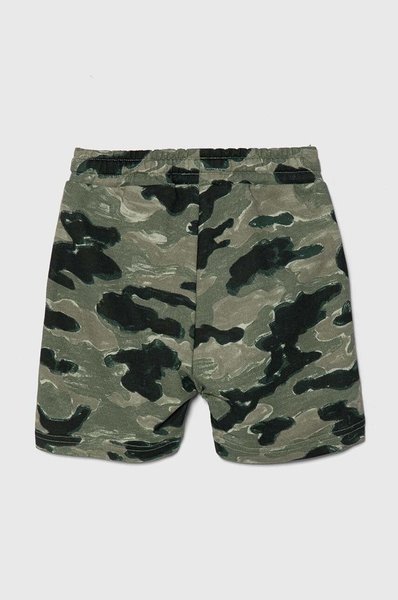 Παιδικό βαμβακερό σορτς United Colors of Benetton 3H0FG901F.P.Seasonal πράσινο SS24