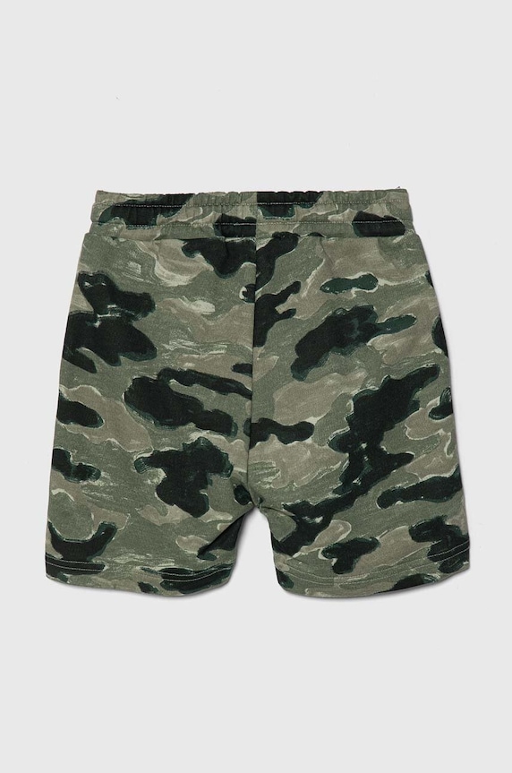Παιδικό βαμβακερό σορτς United Colors of Benetton 3H0FG901F.P.Seasonal πράσινο SS24