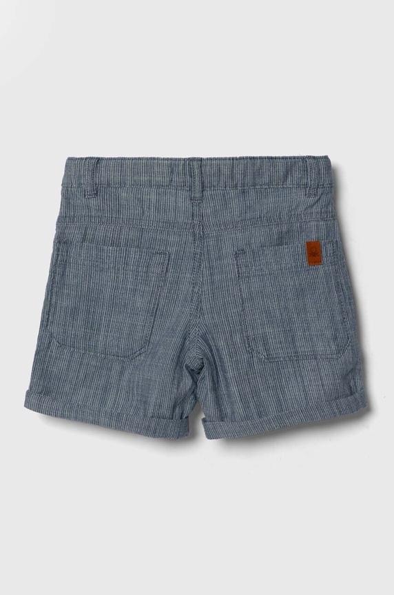 Dětské bavlněné šortky United Colors of Benetton 43HUG9021.P.Seasonal modrá SS24