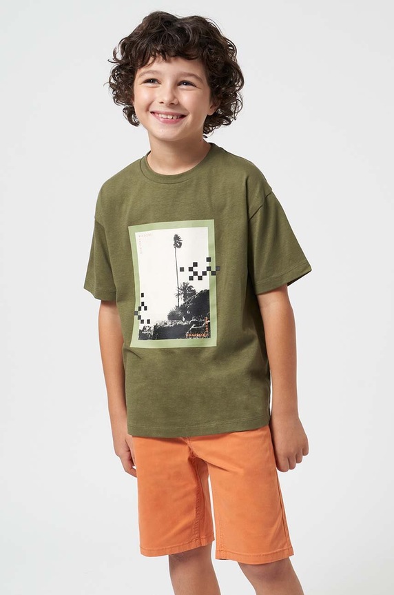 Mayoral szorty dziecięce 231.7D.Junior.PPYH pomarańczowy