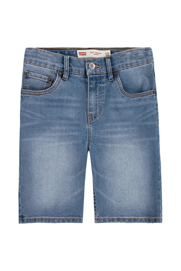 Dječje traper kratke hlače Levi's bez uzorka plava 8EE452
