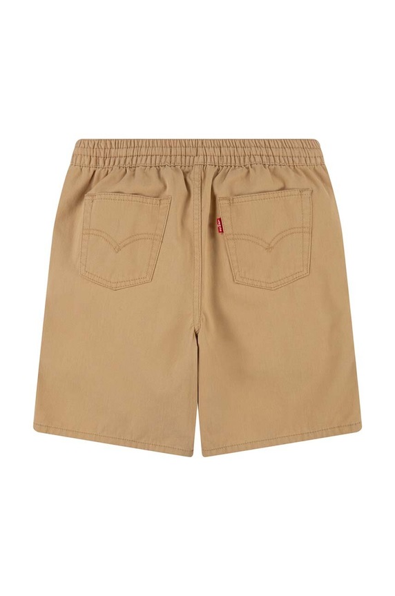 Dětské bavlněné šortky Levi's 8EH006 béžová SS24