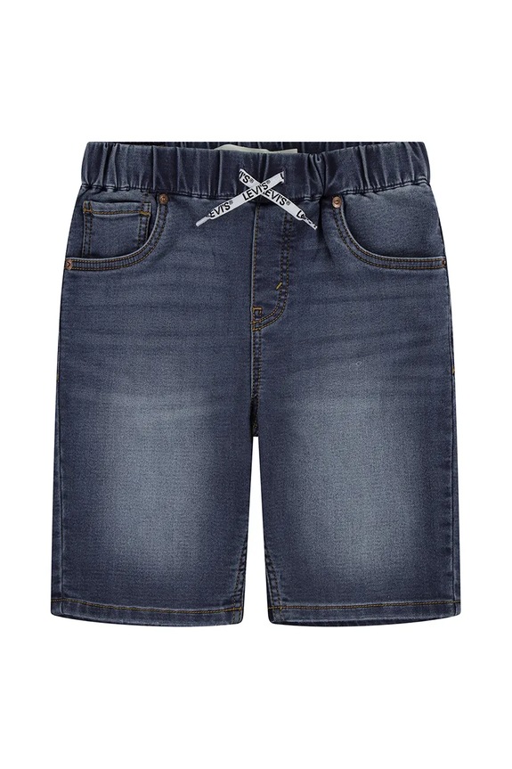 Levi's szorty jeansowe dziecięce LVB SKINNY DOBBY SHORT granatowy 9ED613