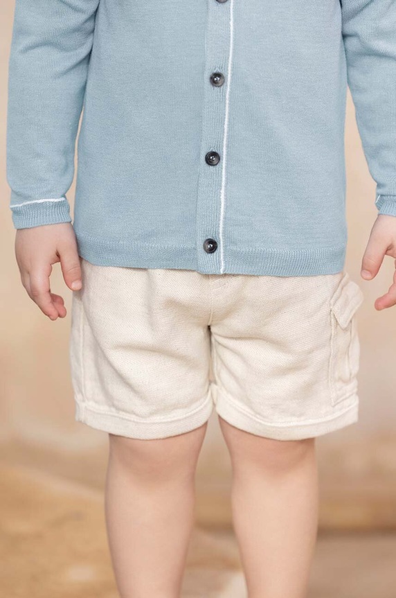 Tartine et Chocolat pantaloni scurți din amestec de in pentru bebeluși casual bej TY26051.60.74