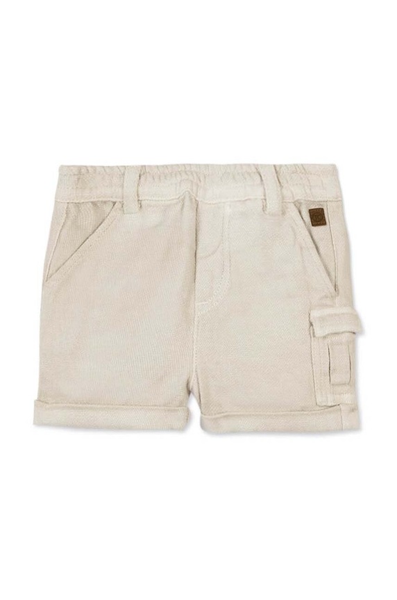 Tartine et Chocolat pantaloni scurți din amestec de in pentru copii TY26051.104 bej SS24