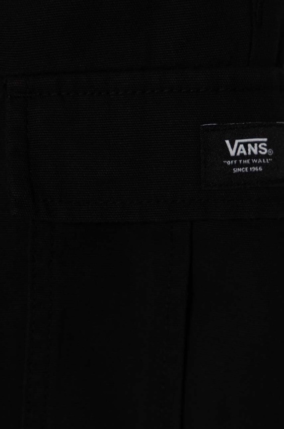 Fiú Vans gyerek pamut rövidnadrág RANGE ELASTIC WAIST CARGO SHORT VN000GBZBLK fekete