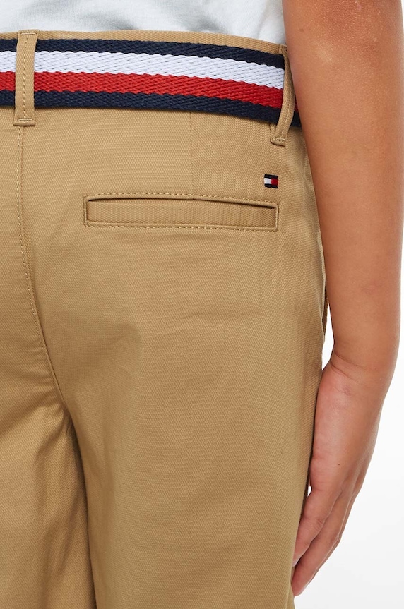Dětské kraťasy Tommy Hilfiger KB0KB08845.104.122.PPYH béžová