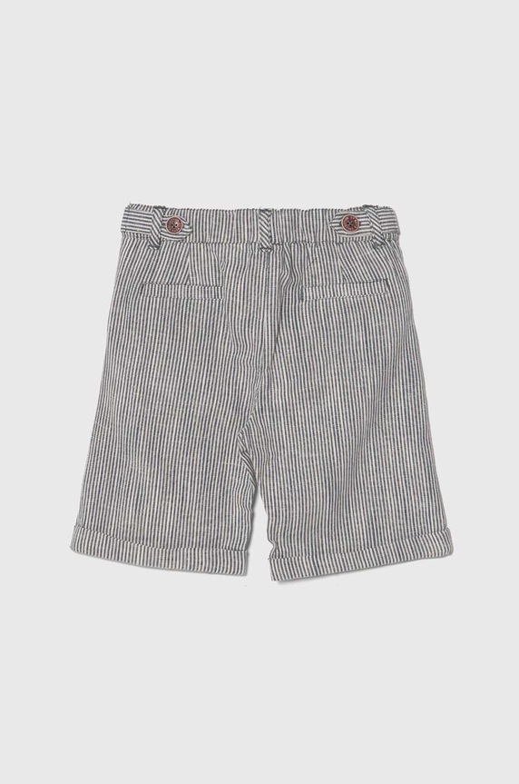 zippy szorty z domieszką lnu dziecięce 3106080602 niebieski SS24