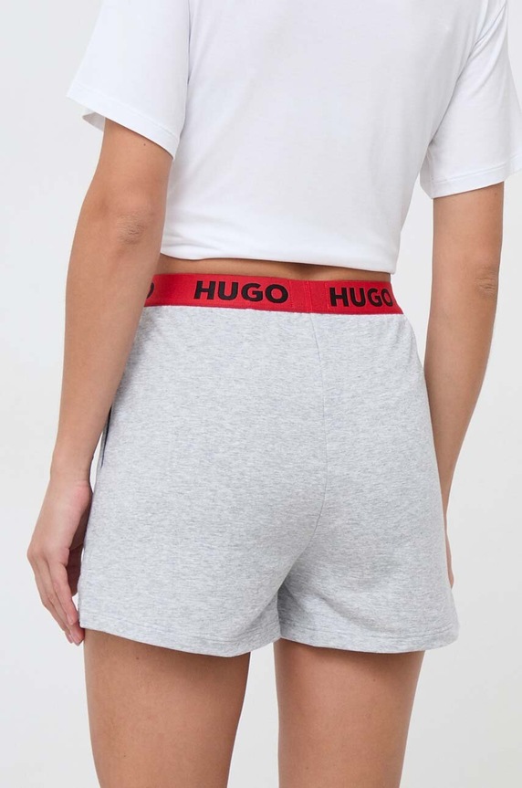 Pyžamové šortky HUGO 50490600 sivá SS24