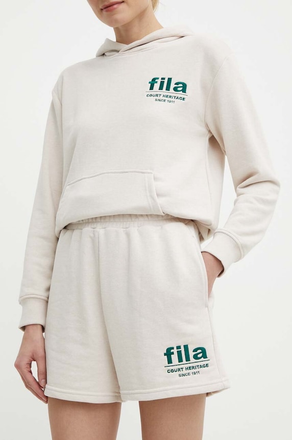 Fila pantaloni scurti Linyi tricotaj bej FAW0763