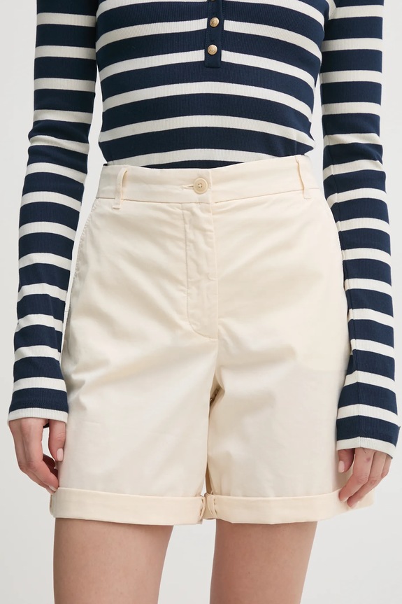 Šortky Tommy Hilfiger s elastanom béžová WW0WW42457