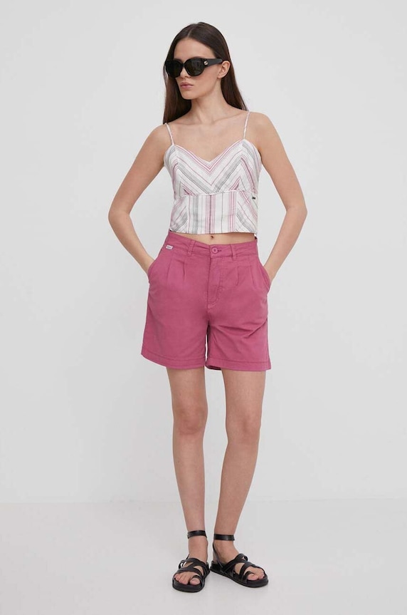 Kraťasy Pepe Jeans VANIA PL801094 růžová SS24