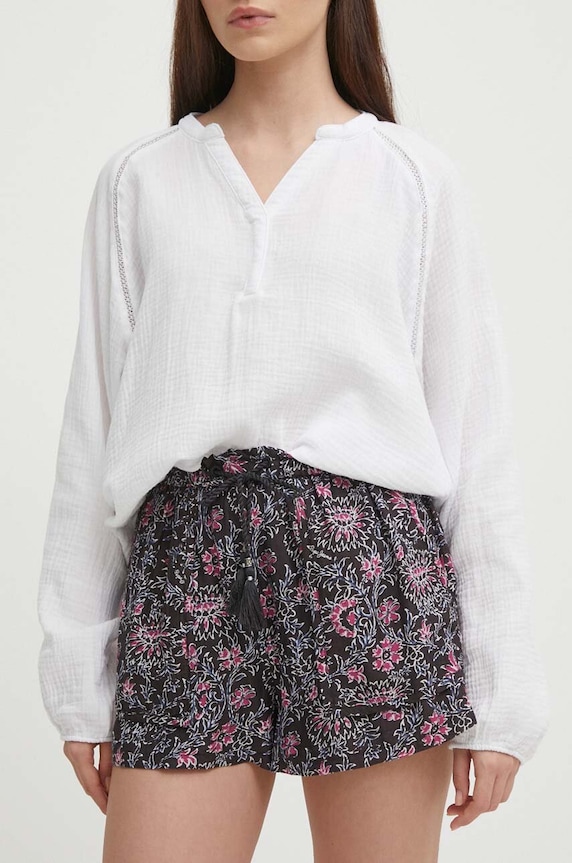 Šortky Pepe Jeans PATTY látka čierna PL801103