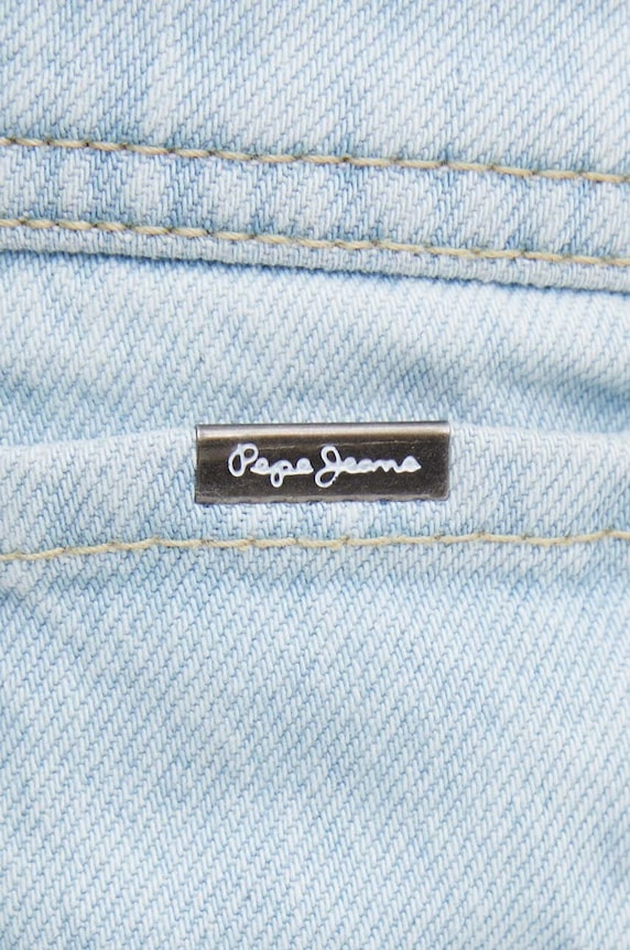 Pepe Jeans szorty jeansowe RELAXED SHORT MW niebieski PL801110PF7