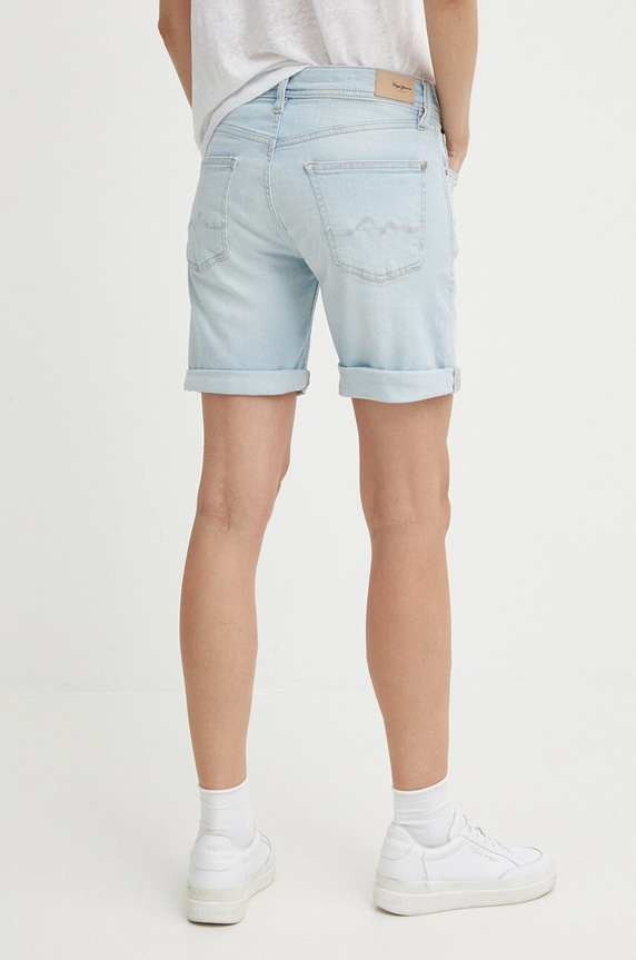 Ruházat Pepe Jeans farmer rövidnadrág SLIM SHORT MW PL801120RH6 kék