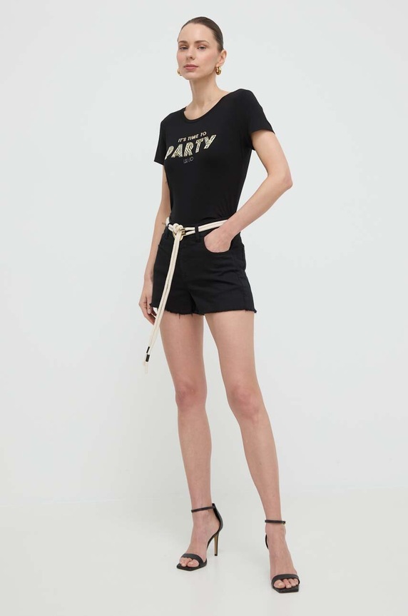 Σορτς Liu Jo MA4302.T4033 μαύρο SS24