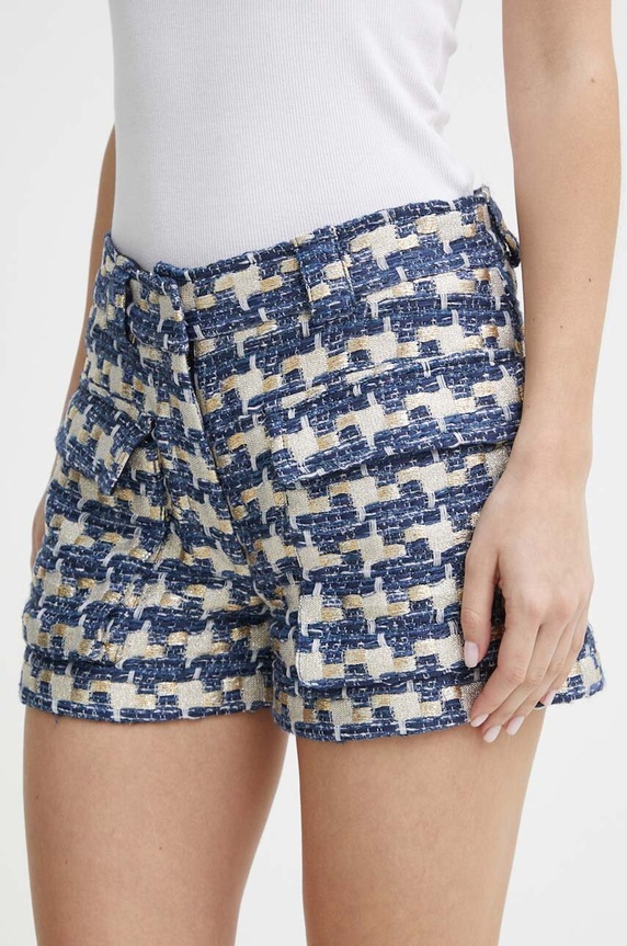 IRO pantaloni scurti din lana multicolor WP30TYANA