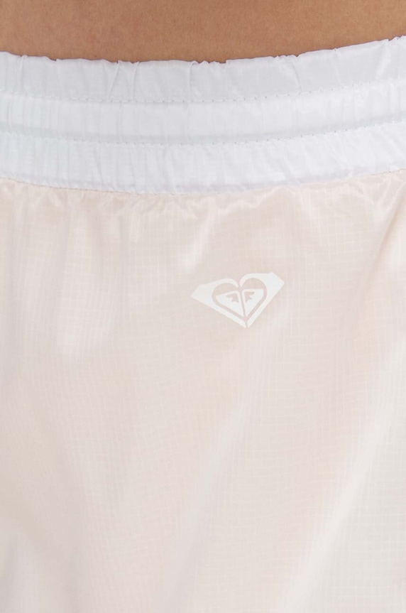 Roxy pantaloni scurți de antrenament Heart Into It alb ERJNS03502
