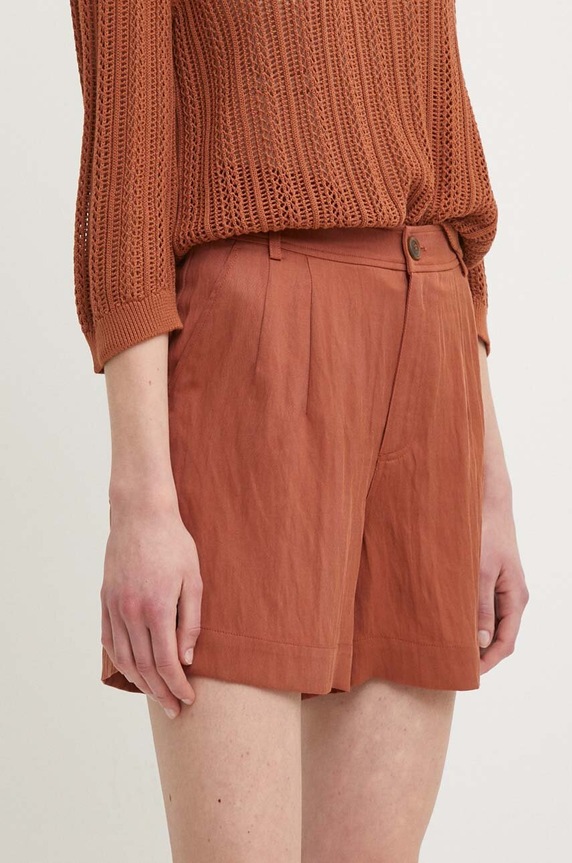 Шорти United Colors of Benetton тканина коричневий 47OZD901C