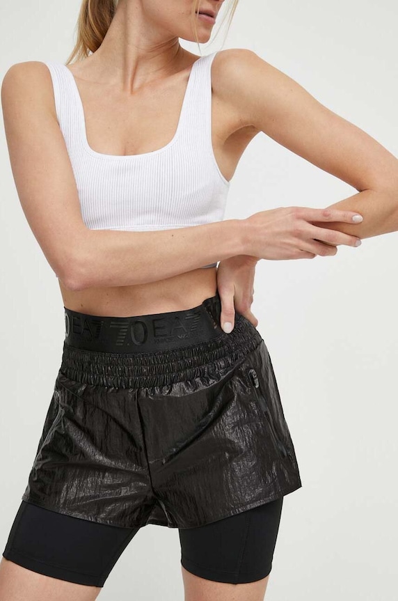 Σορτς EA7 Emporio Armani ψηλή μαύρο TNFQZ.3DTS68.1200