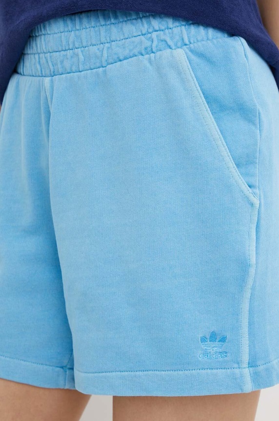 Βαμβακερό σορτσάκι adidas Originals μπλε IT4285