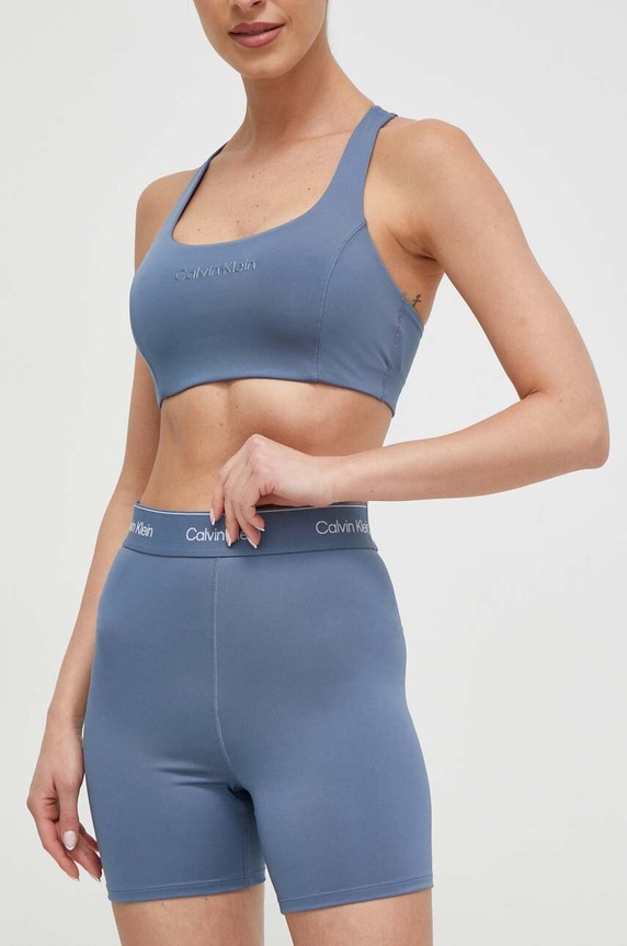 Calvin Klein Performance szorty treningowe z elastanem niebieski 00GWS4L728