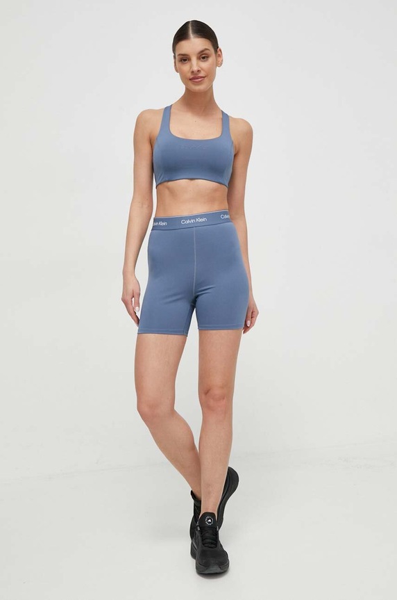 Calvin Klein Performance szorty treningowe 00GWS4L728 niebieski SS24