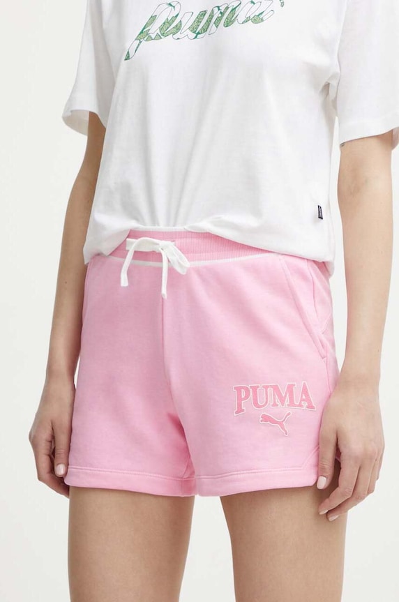 Šortky Puma SQUAD pletenina ružová 678704