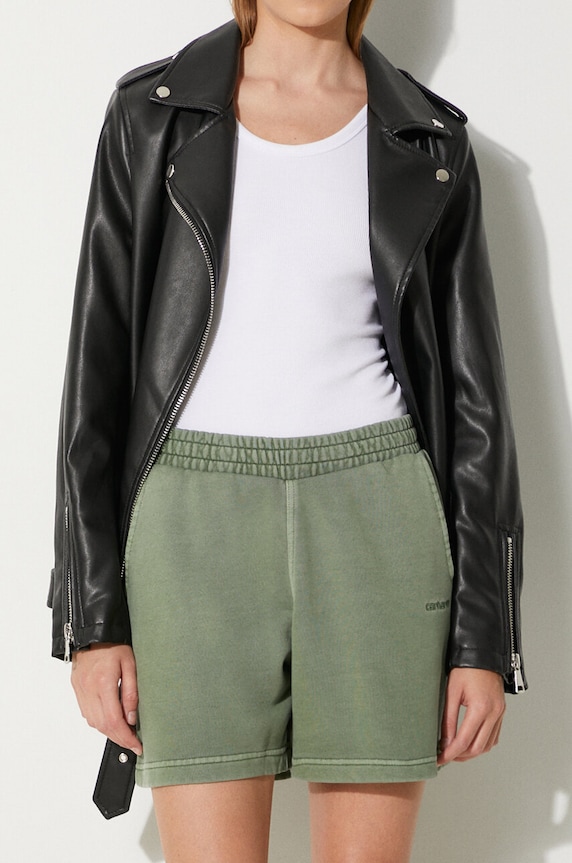 Abbigliamento Carhartt WIP pantaloncini in cotone Duster Script Sweat I033055.1YFGD verde