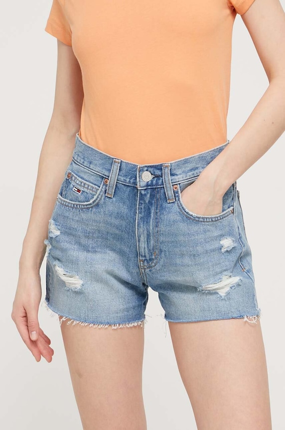 Tommy Jeans farmer rövidnadrág szövet kék DW0DW17640