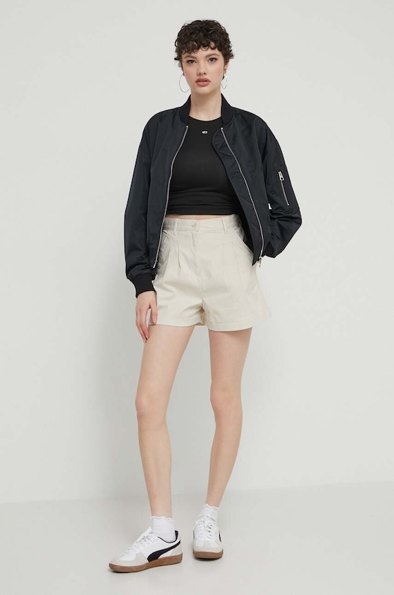 Tommy Jeans szorty DW0DW17775 beżowy SS24