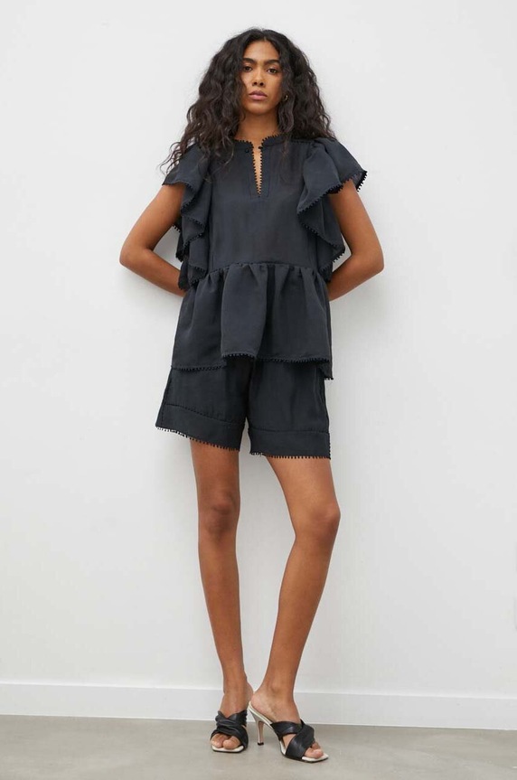MUNTHE szorty 1402.24232 czarny SS24
